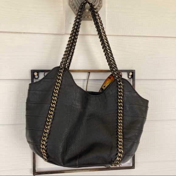 The Sak Handbags - The Sak Leather Braided Chain Bucket Bag